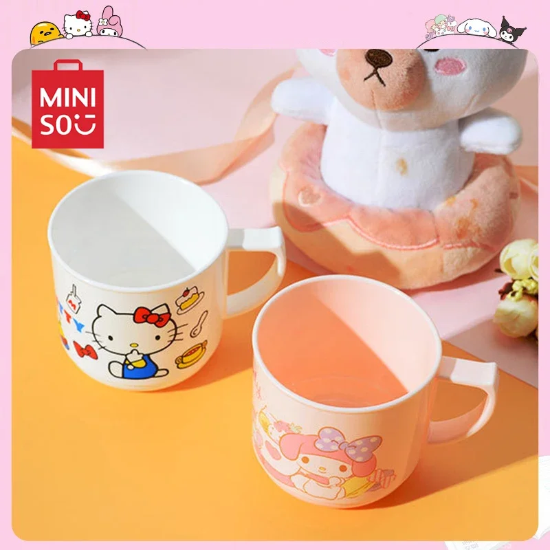 

Sanrio Hello Kitty Melody Cartoon Children Rinsing Cup Drinking Water Universal Makeup Fashionable Heat-resistant Cafe Con Leche