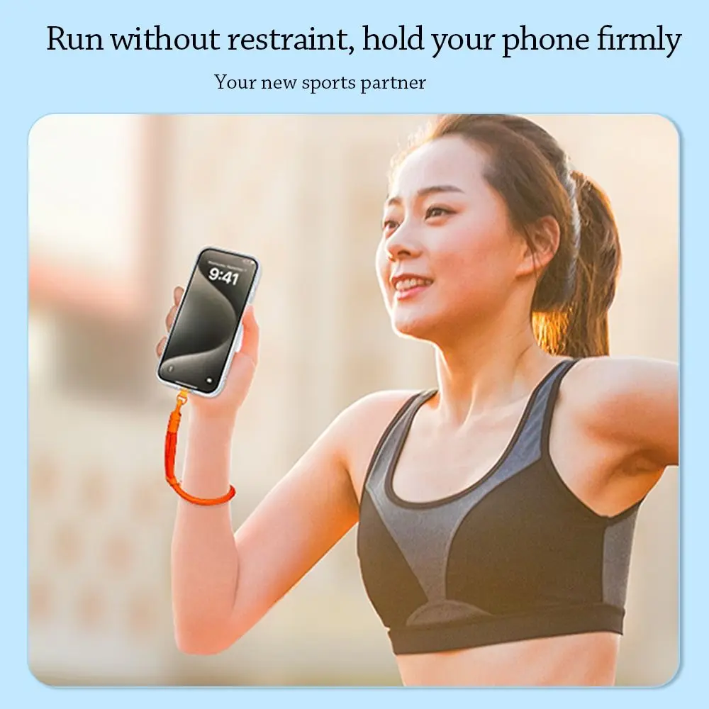 Аксессуары для сотовых телефонов, регулируемый ремешок, тканые подвесные ремни с защитой от потери, универсальный короткий ремешок на запястье для мужчин и женщин