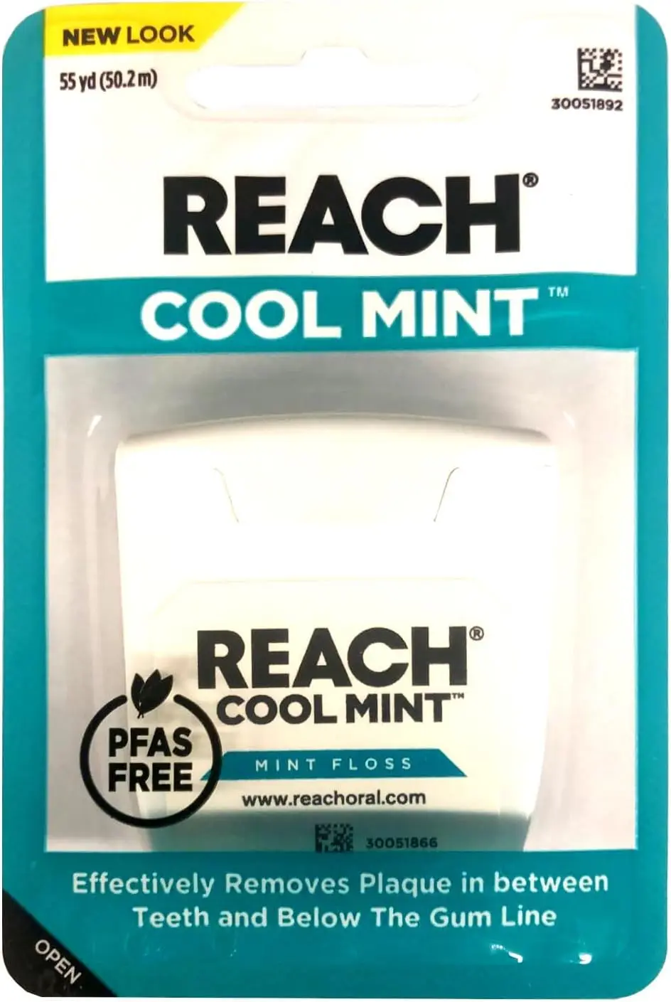 

Зубная нить с восковым покрытием Cool Mint, 55 ярдов, для свежего дыхания и ухода за полостью рта