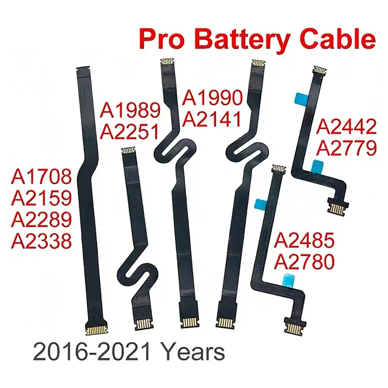 

New Original Battery Flex Cable For Macbook Pro A1708 A2159 A2289 A2338 A1989 A2251 A1990 A2141 A2442 A2485 2016-2021 Years
