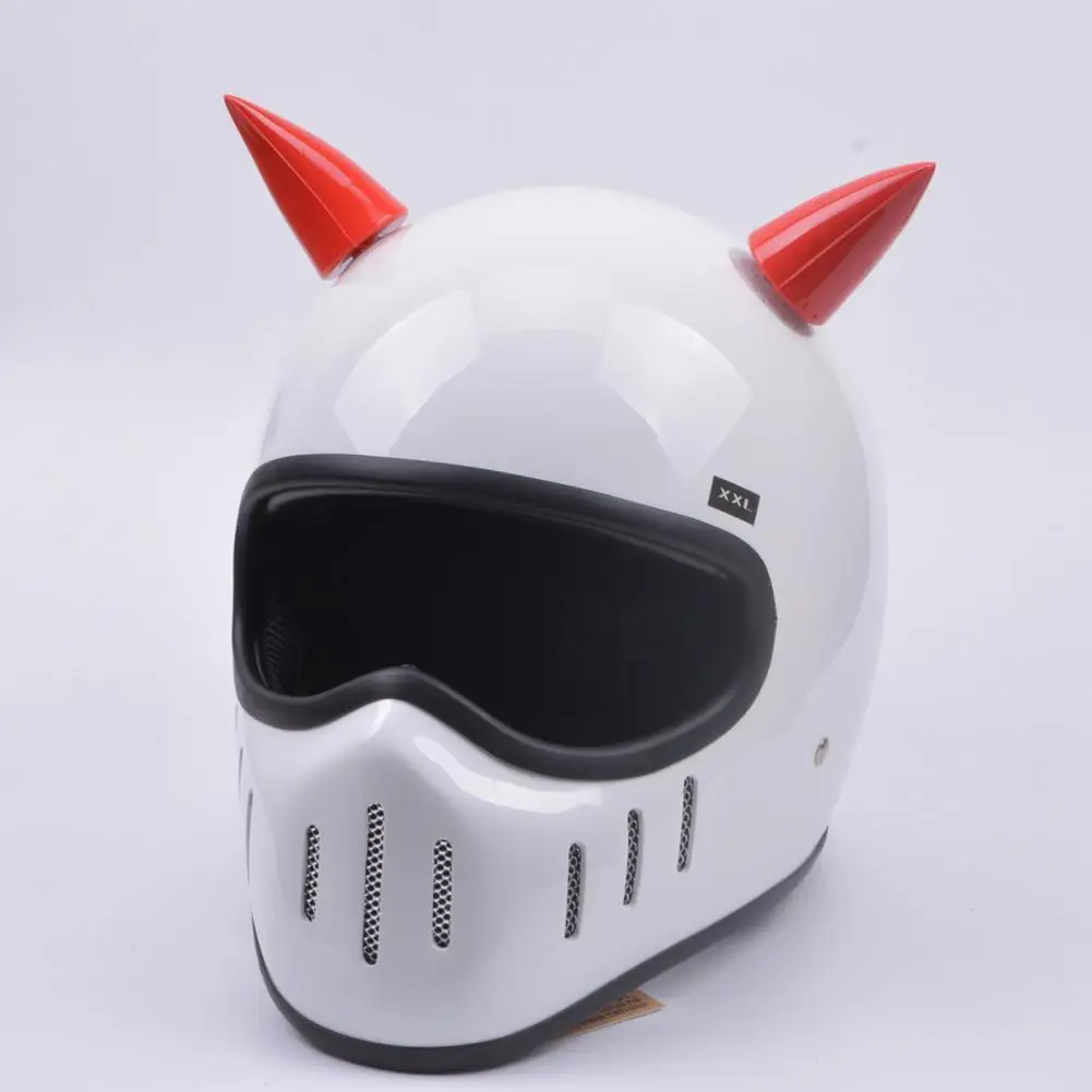 

Helmet Horns Waterproof Double-sided Adhesive Rubber Cute Helmet Devil Horns for Helmet