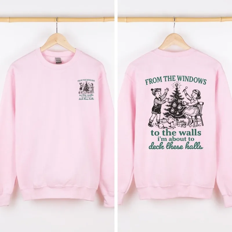 الشتاء ملابس النساء الملابس عيد الميلاد هوديي الجانبين مضحك نمط سترة الحرارية قميص ترويجي الملابس البلوز #5