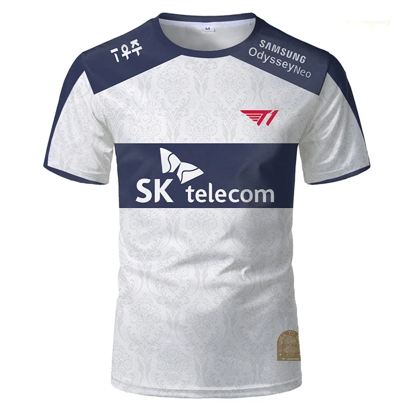 

Униформа Топы T1 Faker Fans Tiki Поддерживаемые футболки T1 E-Sports Club Msi Памятное издание Джерси LCK T1 Team Unisex