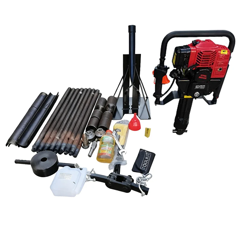 Customized 15m Petrol Diesel Backpack Rig for Soil, Rock & Concrete Coring
