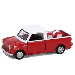 Tiny 1:50 Morr-is Mi-ni Pickup Red Alloy Simulation Model Car