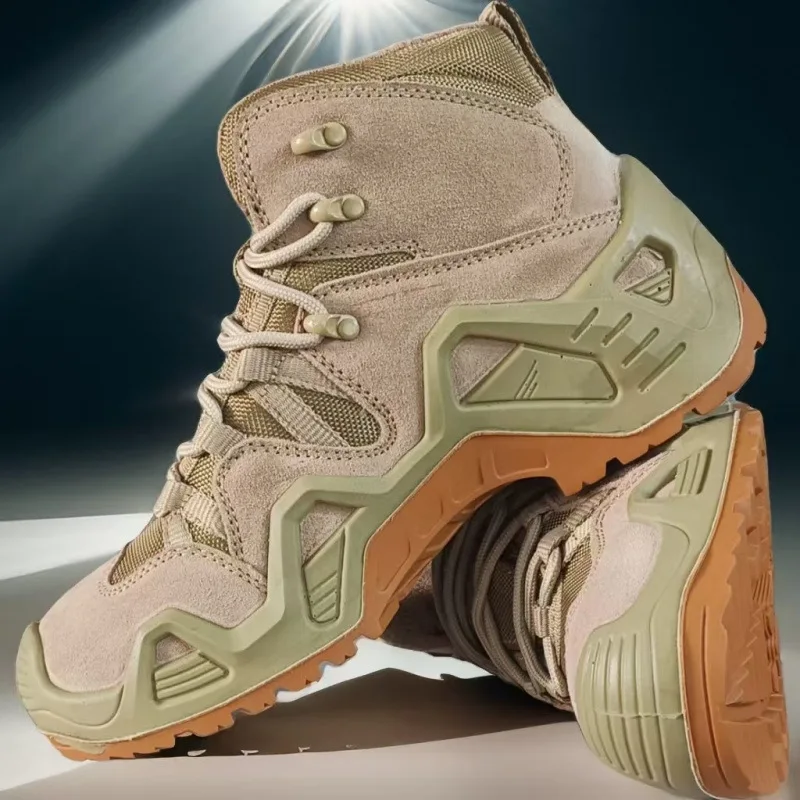 

Waterproof Hiking Shoes Wear-resistant, Breathable Anti Slip Lightweight and Comfortable Camping and Hiking Shoes Tactical Boots