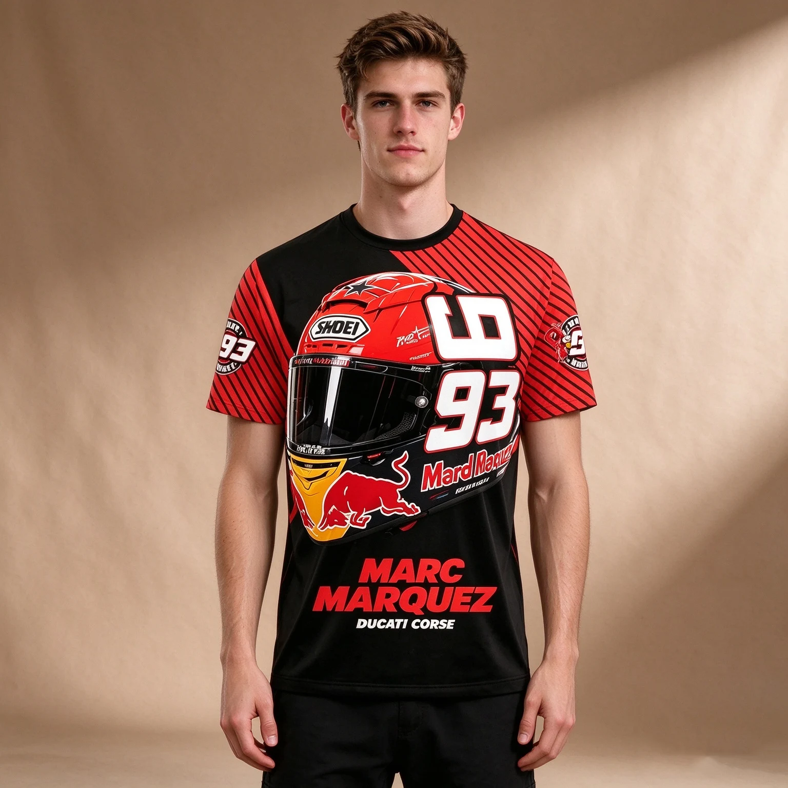Men Oversized Short Sleeve Top Summer MM93 Marc Marquez GP24 Moto GP T Shirt 3D Print Motorcycle Racing Short Sleeve Fans Jersey