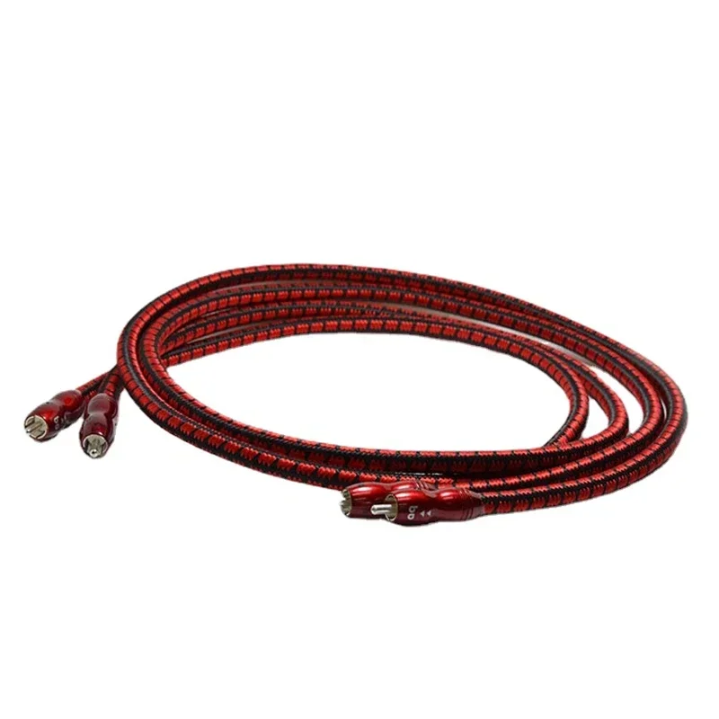 Kabel King Cobra RCA PSC+ Przewodnik (miedź z doskonałą powierzchnią+) Wzmacniacz audio HiFi Połącz kabel sygnałowy