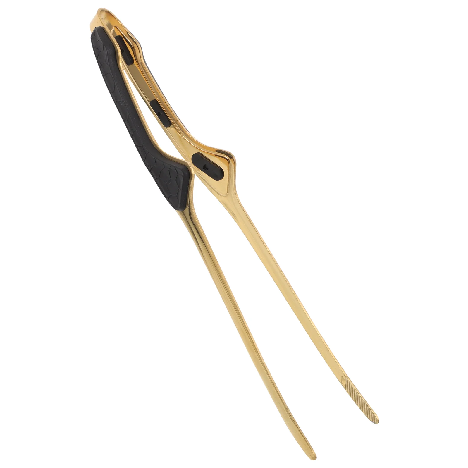 

Outdoor Barbecue Clips Camping Cooking Tongs Food for Buffet Serving Black Grill