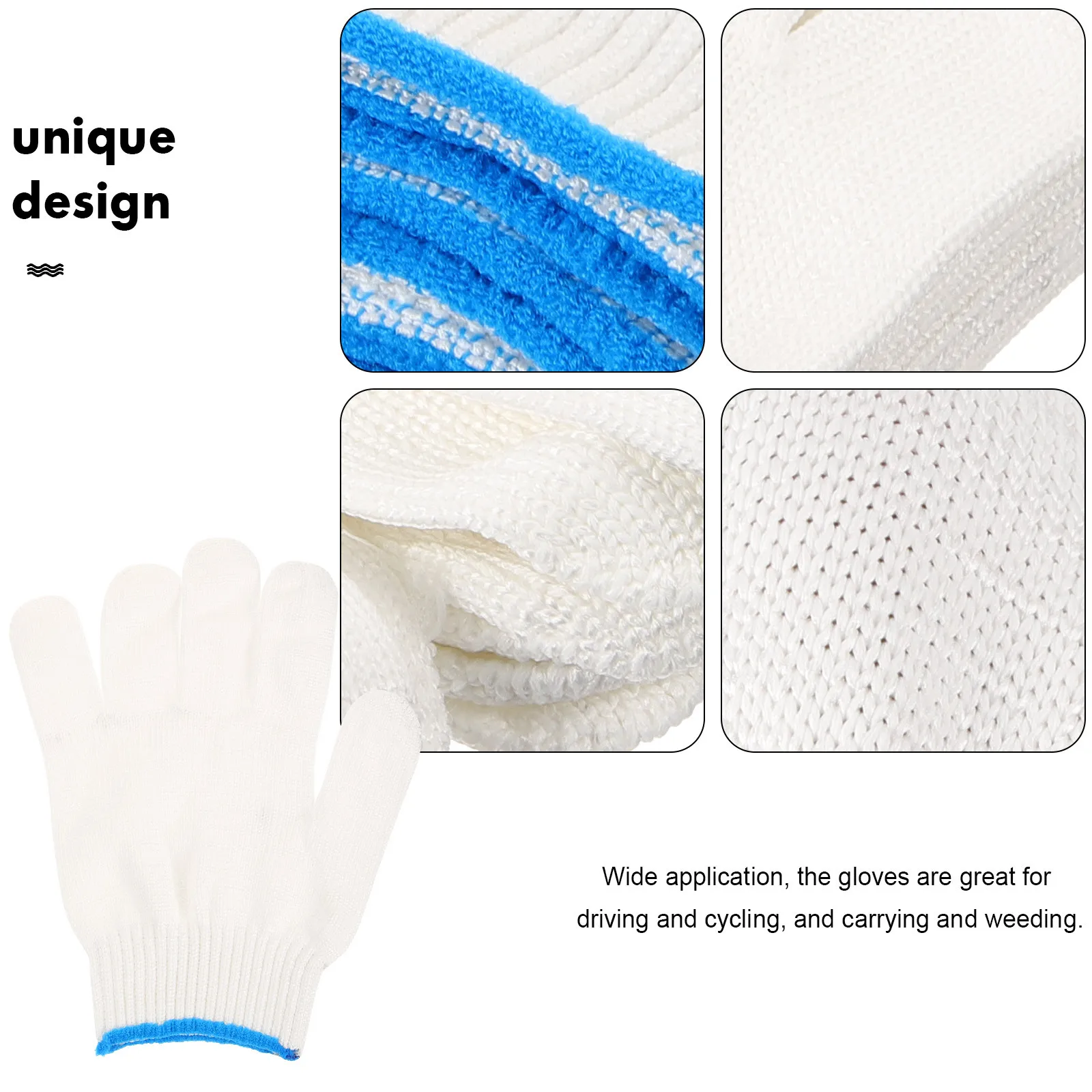 

12Pairs Wear-Resistant Protective Work Gloves Outdoor Garden Gloves for Pruning Carrying and Safety Greenhouse Work Tool