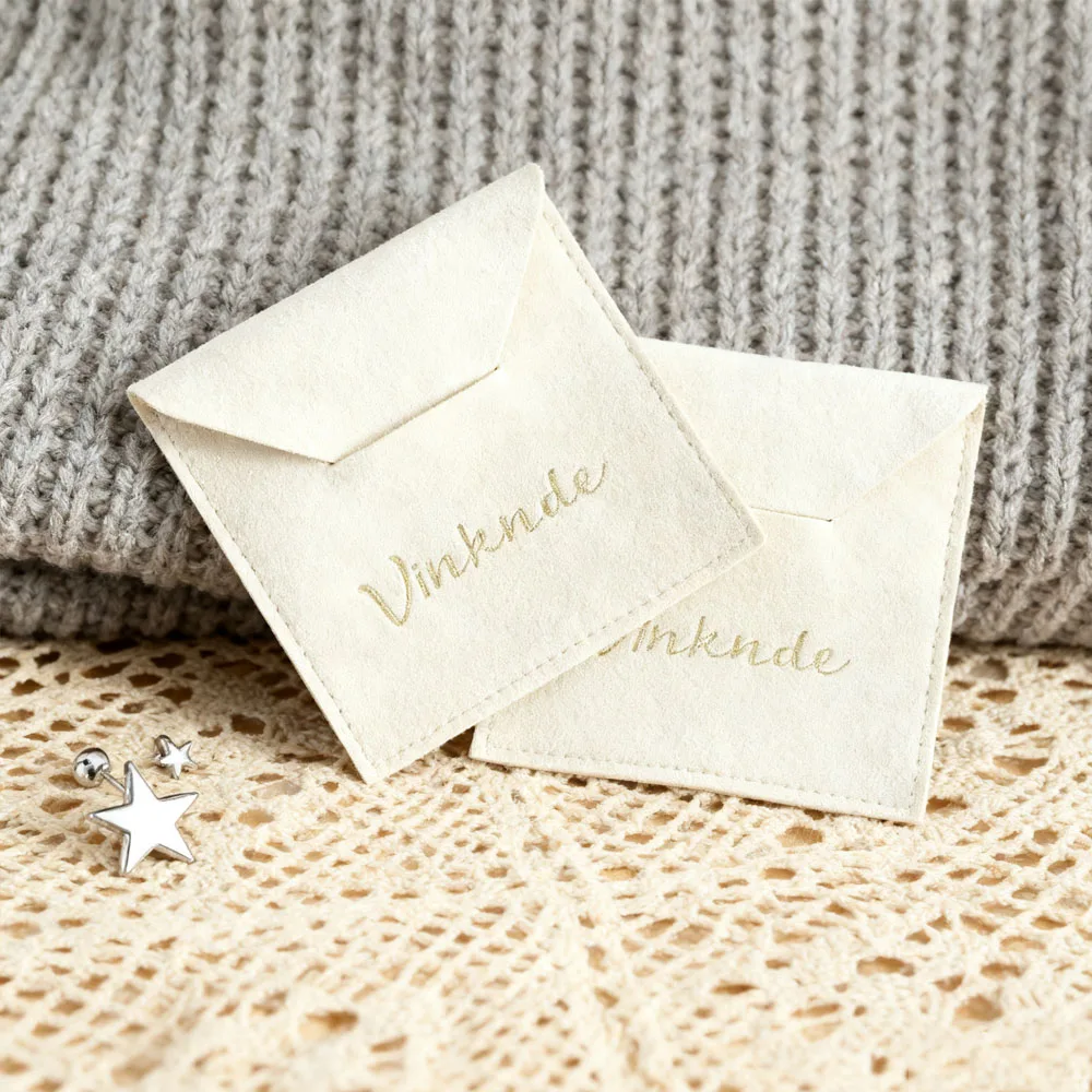 

100 шт., ювелирные изделия из микрофибры цвета слоновой кости, подарочная сумка, кольцо, серьги, браслет, свадебный органайзер, парфюмерное масло, мыло, ароматерапевтический конверт, мешочек