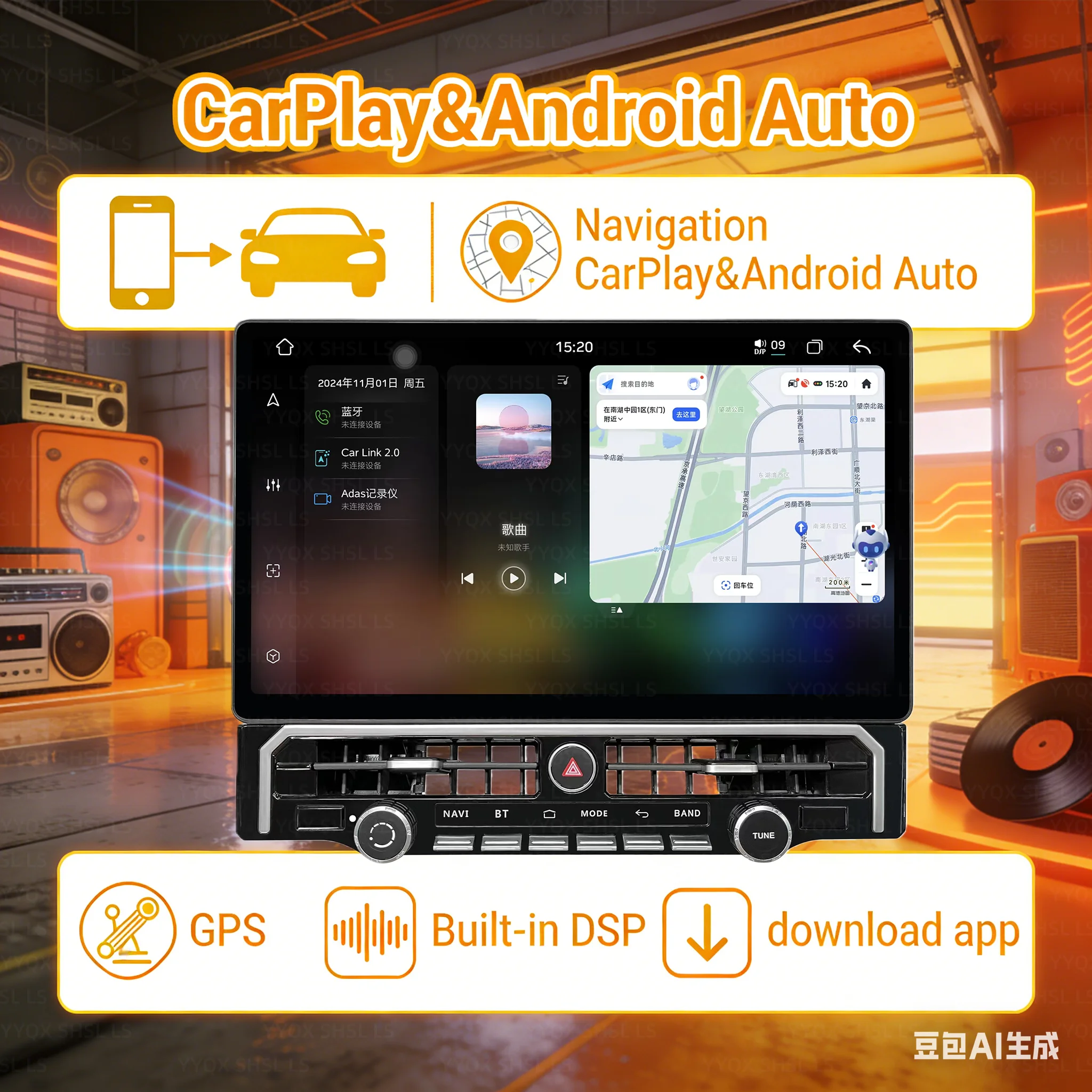 

Автомобильный радиоприемник для Toyota 4Runner 2009-2023, автомобильный мультимедийный видеоплеер, стерео, авто GPS-навигация, Carplay, Android экран