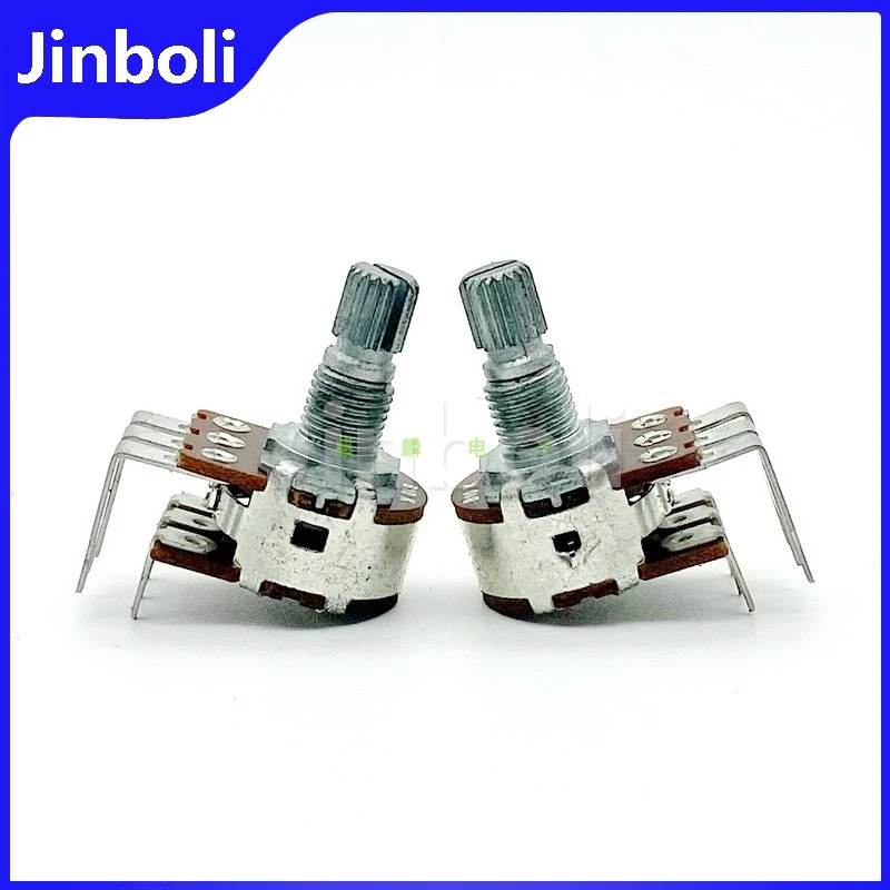 

2PCS 16 Type Double Row 6Pins B10K bent Foot Computer Speaker Amplifier Audio Treble And Bass Volume Potentiometer