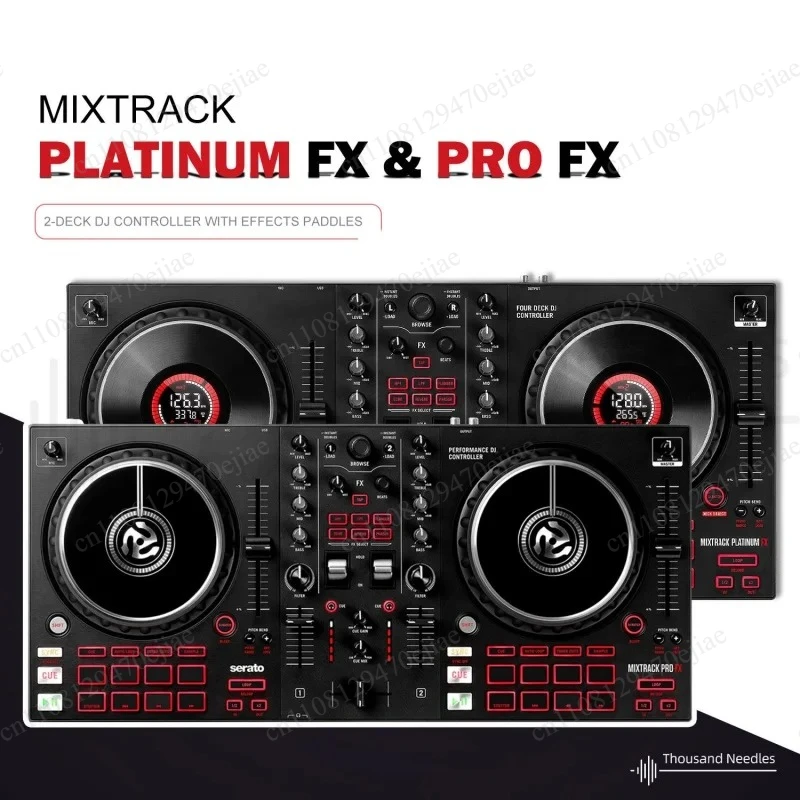 USB DJ Disc Player Controller | 6 Inch Large Wheel Digital Mixer FX Track Pro Platinum Scratch MIDI Controller