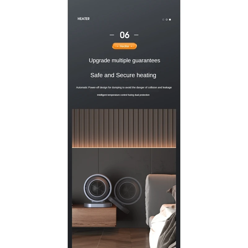 Calentador eléctrico portátil de 380W, ventilador de escritorio, estufa, soplador de aire caliente, Mini calentador, hogar, oficina, habitación, calentador para el invierno, enchufe de la UE