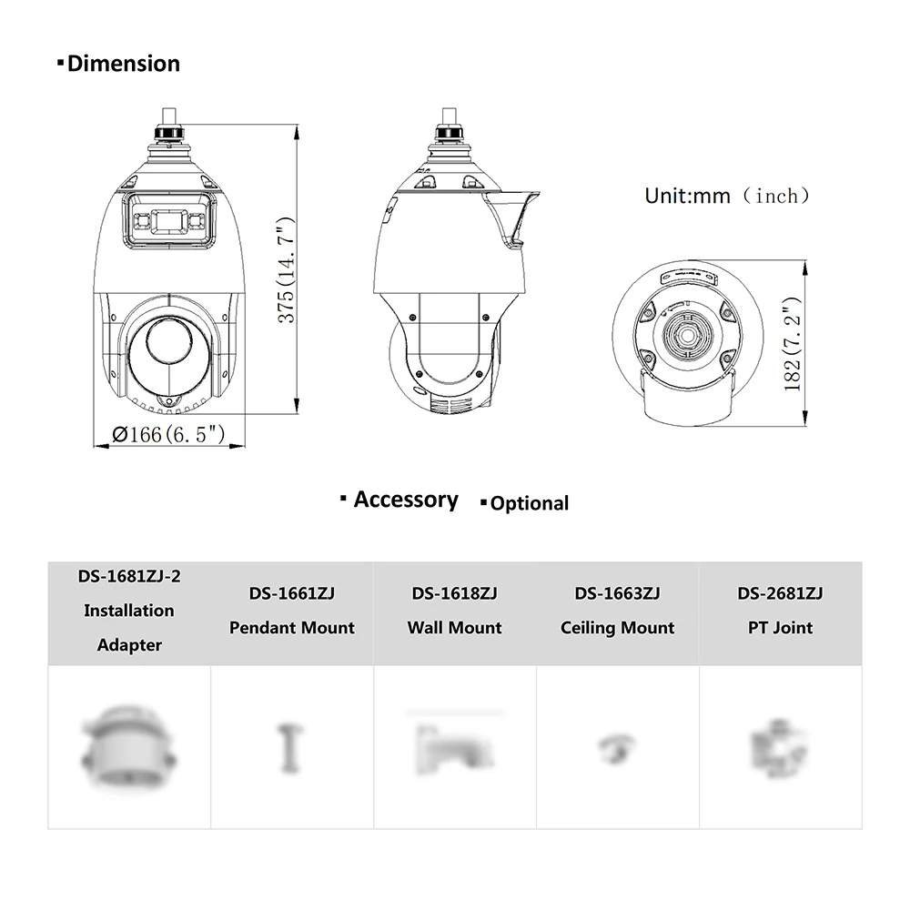 Hikvision DS-2SE4C425MWG-E/14 TandemVu 4MP 2,8 mm F1.0 Bullet 25X PTZ 30M bis 100M Farbe & IR Deep Learning Face Capture IP-Kamera – Detail 5