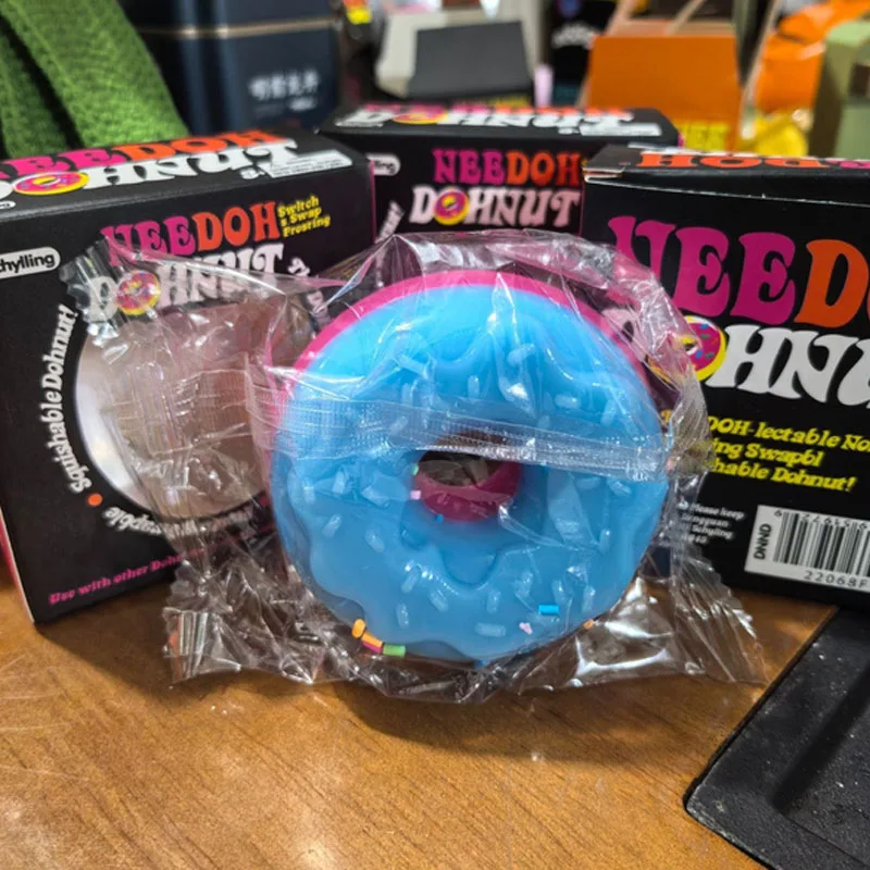 New Perfect Gift NeeDoh Dippin Dazzler Egg Donut Prank Stress Relief Toy Soft Glue Vinyl Squeeze Toy Slow Rebound Pinch Ornamen image 3