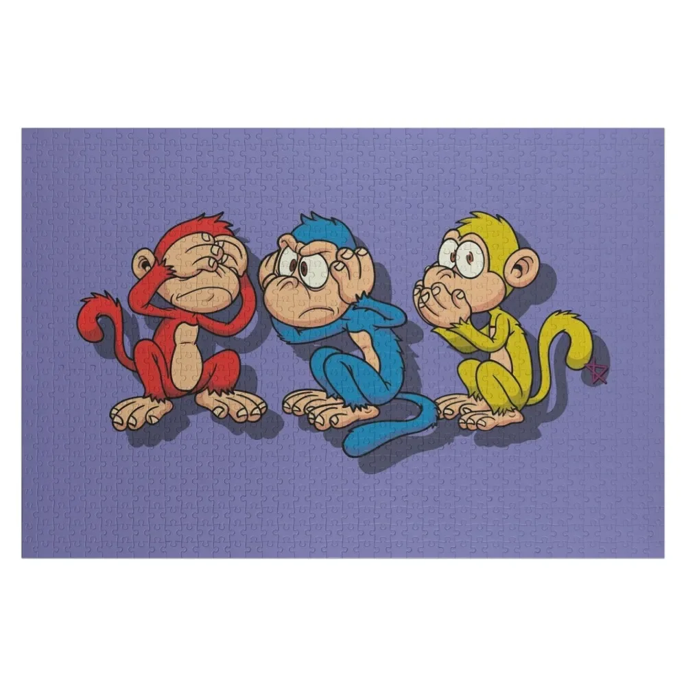

The three wise dumbasses Jigsaw Puzzle Personalised Name Name Wooden Toy Works Of Art Personalized Photo Gift Puzzle