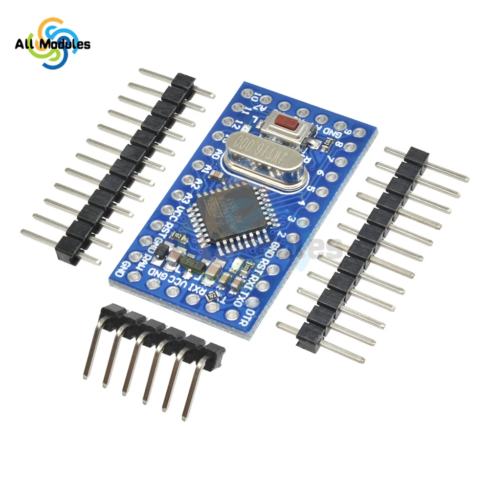 Mini MÓDULO DE 5V 16M Pro Atmega168 microcontrolador Plug-in Crystal oscilador Pin Header para Arduino Nano reemplazar Atmega328