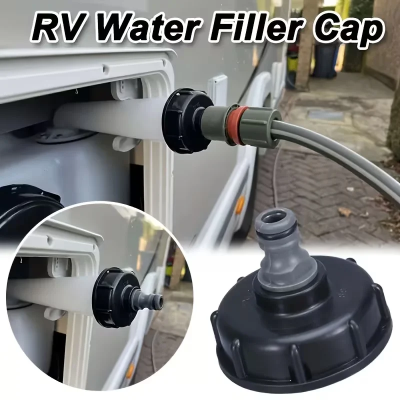 

RV Water Filler Cap With Hozelock Connector For Chausson Motorhomes Caravan Garden Hose Pipe Adapter Replacement Accessories