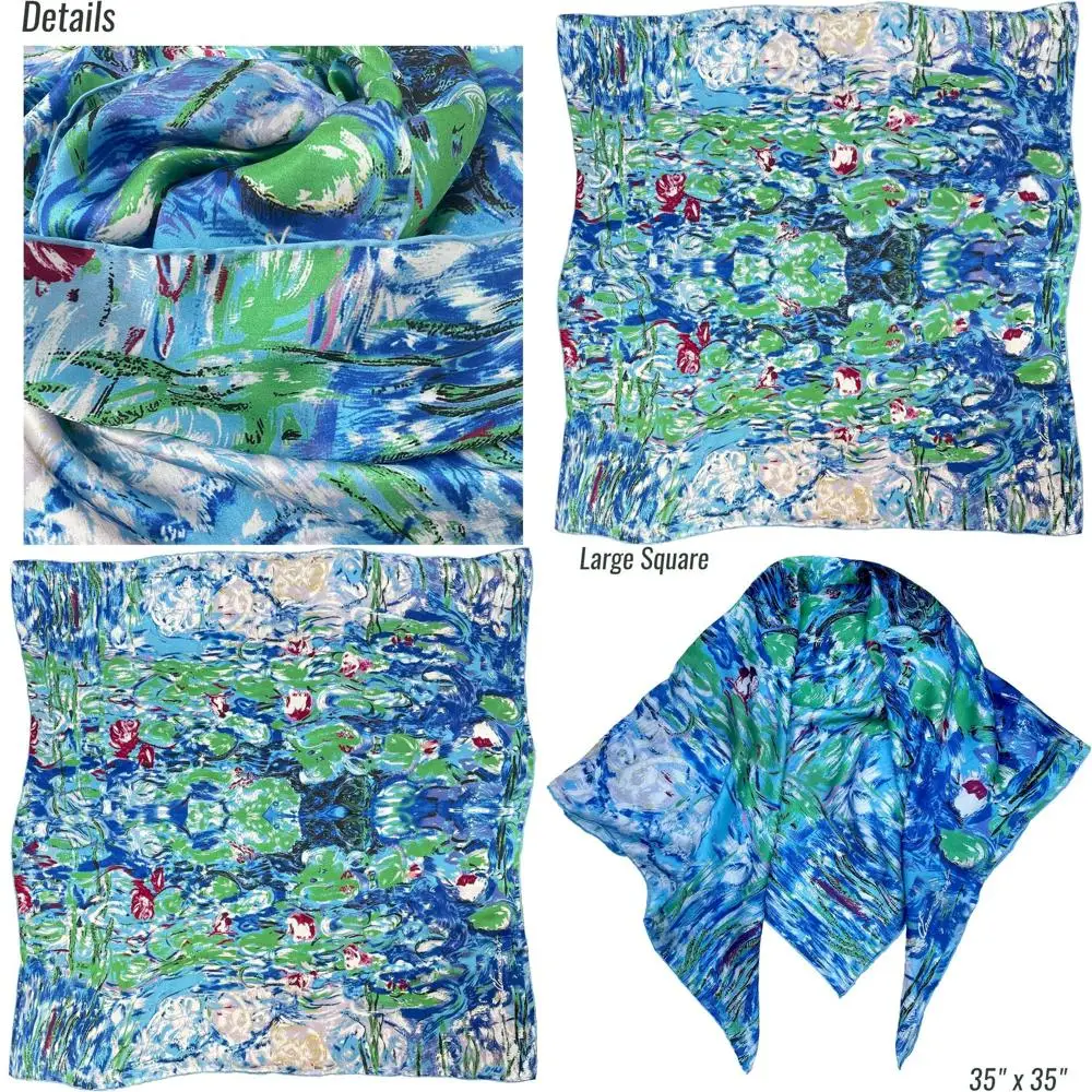 

Women's 100% Mulberry Silk Fashion Scarves - Square, Long & Bandana Styles | Artistic Collection Gifts