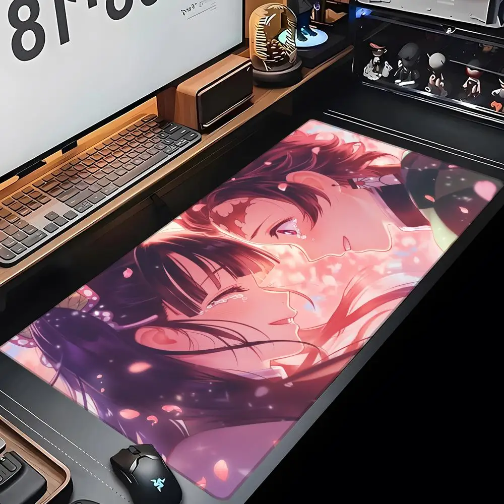 

Anime D-Demon Slayer Mouse Pad Gaming Mousepad Large 900x400X2mm MouseMat Gamer Mause Carpet PC Desk