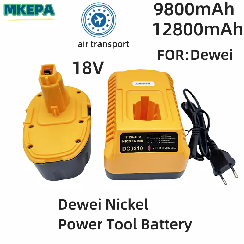 

2024 New 18V 12.8Ah Ni-MH Power Tool for Dewalt DC9096 DE9039 DE9095 DW9098 DE9503 DW9096 Replacement Battery