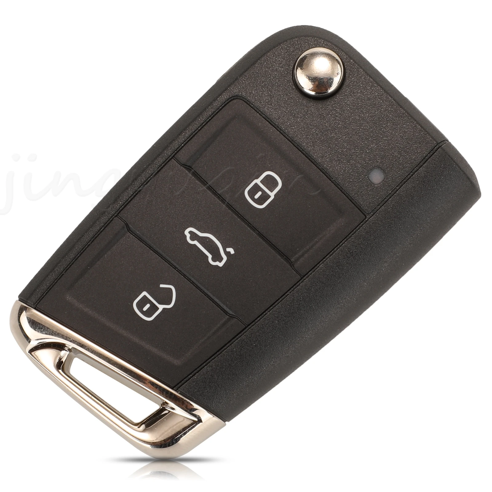 jingyuqin 5pcs For VW Seat Golf7 Touran Polo Tiguan 3 Buttons Keyless-Go Remote Car Key Fob 434Mhz 5C Chip 5G6959752BL