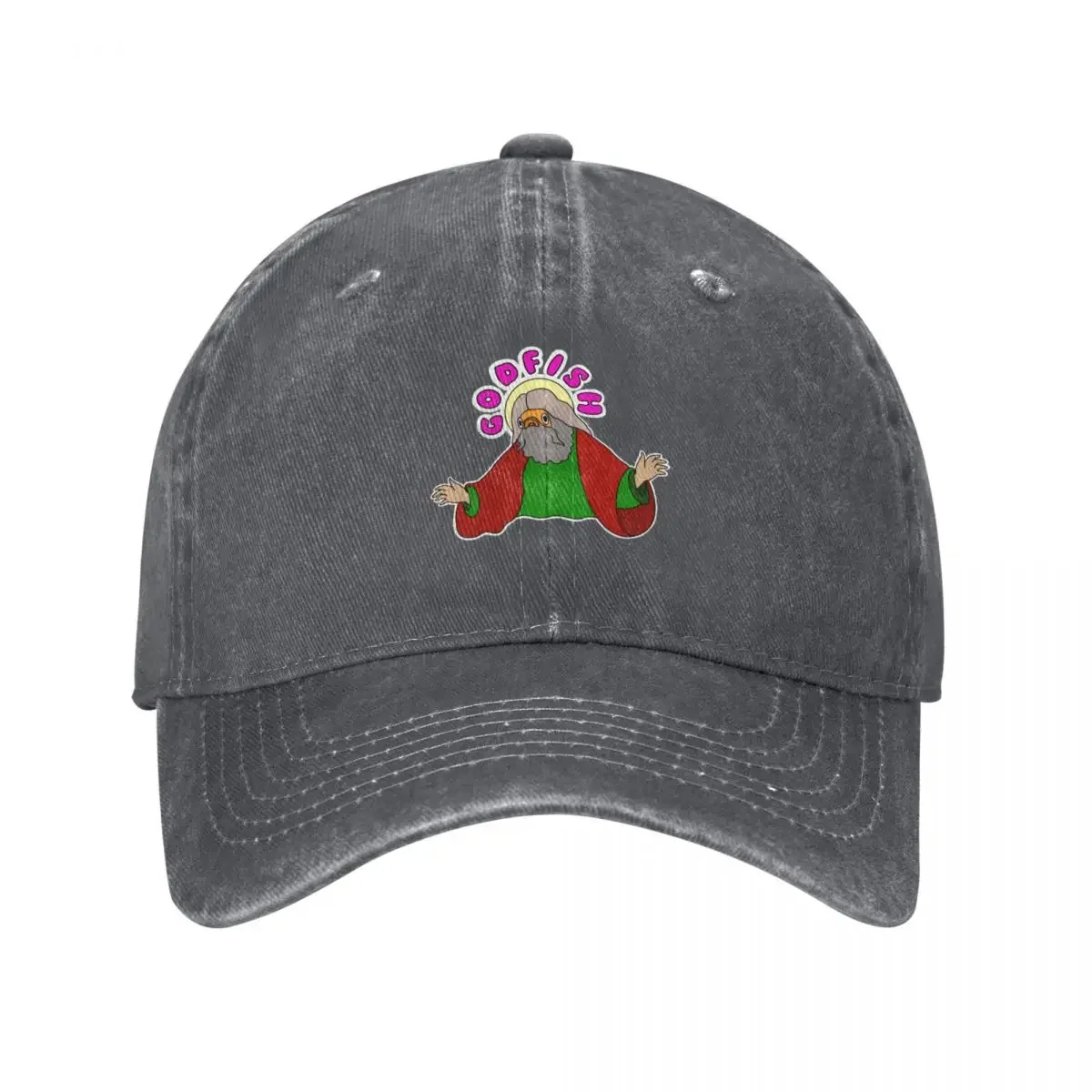 

Godfish Baseball Cap beach hat Funny hats Sports Cap Trucker Hat Men Golf Wear Women's