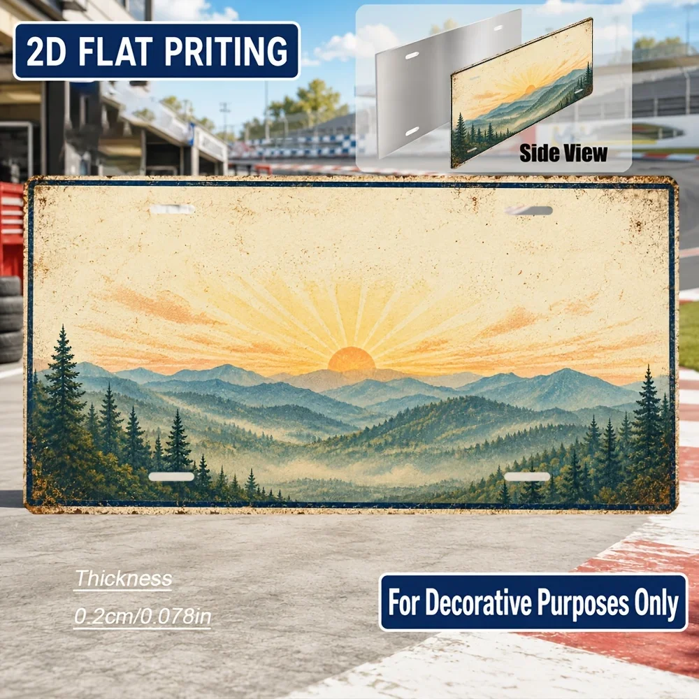 2D Flat, [2D Flat] 2D Flat, 1pc, Tennessee-themed Vintage Sign, for Decorative Use Only, Home Decor, Birthday Gift, Vintage W