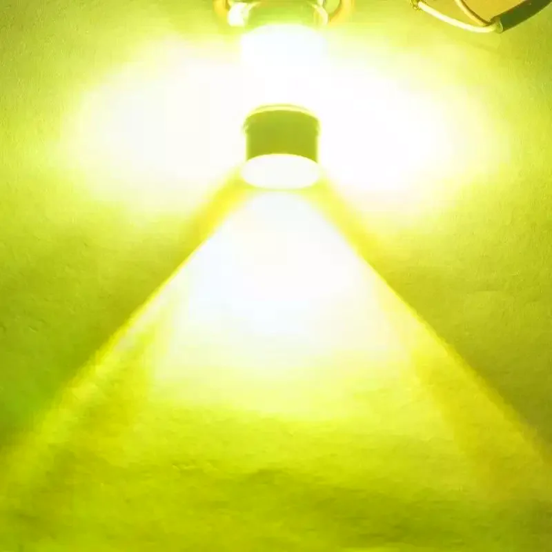 2x H11 H8 Super Bright LED Bulbs 4300K Yellow 100W 1500LM DRL Fog Light 20-SMD
