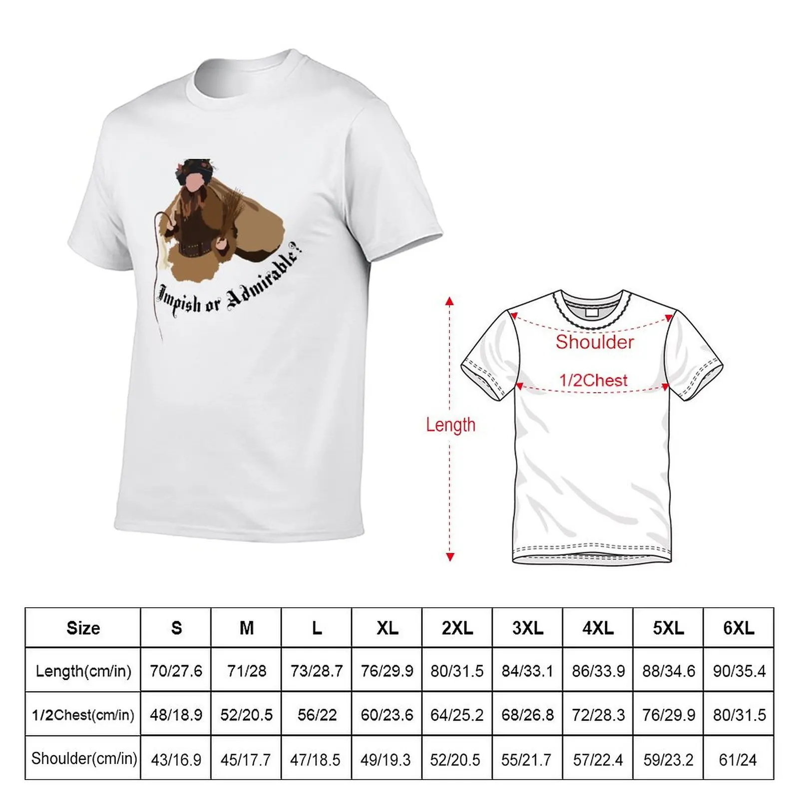 Dwight Schrute 'Impish or Admirable' Belsnickel Art – The Office T-Shirt Sweat Resistant Workout Tee Shirt