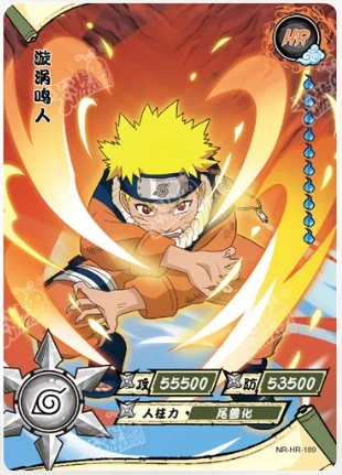 Kayou-Uzumaki Naruto HR Card, Equipe de Leitura Ilimitado 7, R Oshi Kaguya, Jiraiya, 161-200 Cartão de Coleção