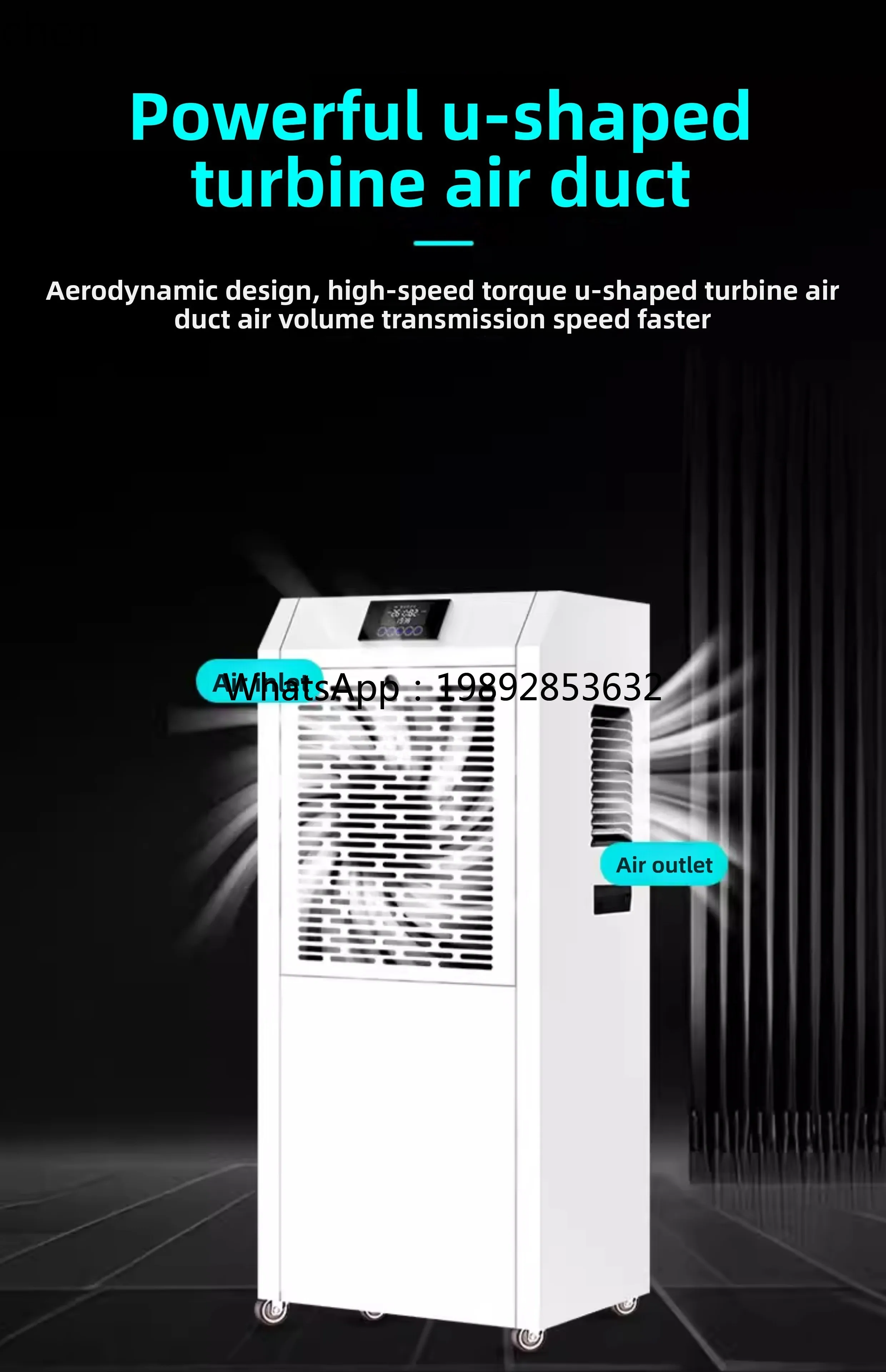 Industrial Dehumidifier High Power Basement Commercial Warehouse Workshop Dehumidifier