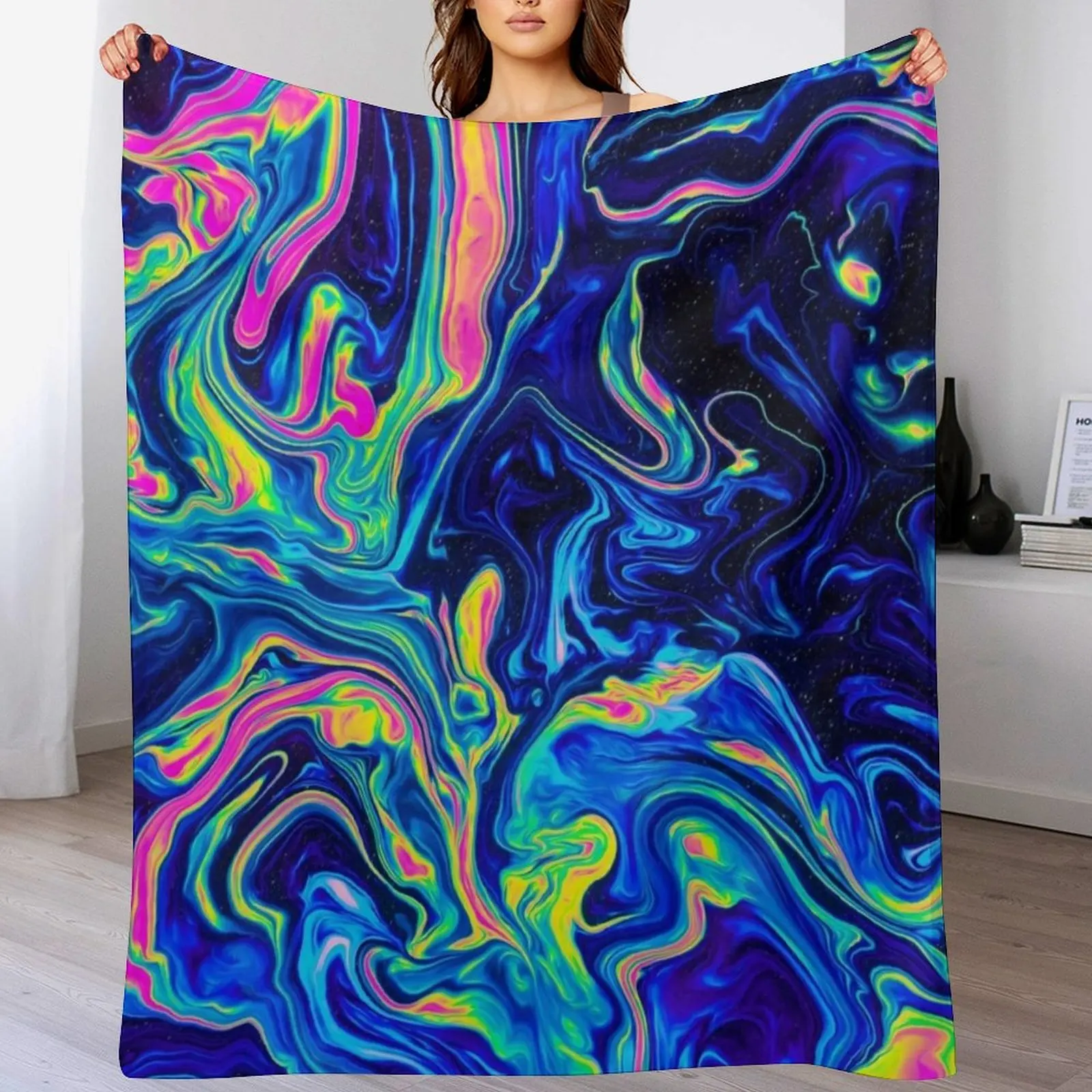 

Unreal Dividing Throw Blanket Personalized Gift Luxury Thicken Bed Retros Blankets