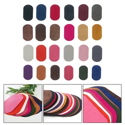 DIY Multicolor Suede Fabric Patch Iron On Patches Repair Elbow Knee Small Patches For Clothes Stickers Sewing Accessories