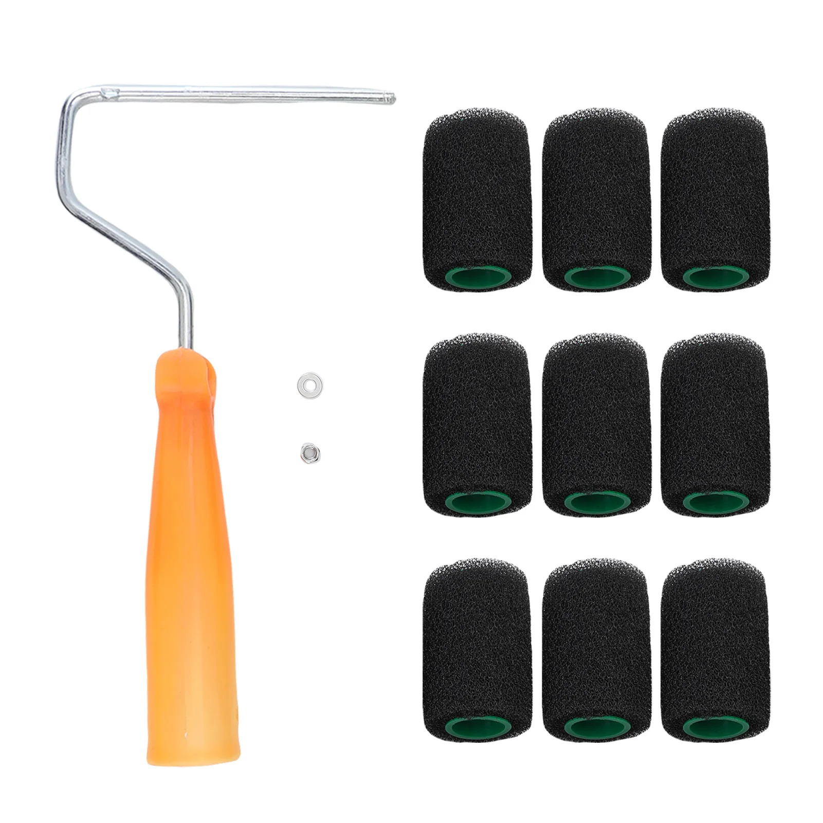 أسطوانة الطلاء محكم رولة دهانات 4in لفة مرنة على السرير بطانة الأسطوانة عدة لشاحنة صندوق البضائع السفينة محكم رولة دهانات #3