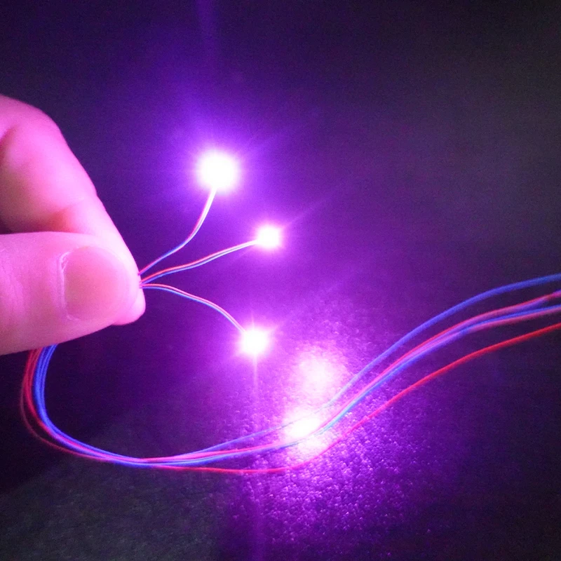 3V Pre-wired #0402 SMD LEDs,10 Colors available,30cm connection wires,hobby model kit/railroad/railway/starship/gundam lighting