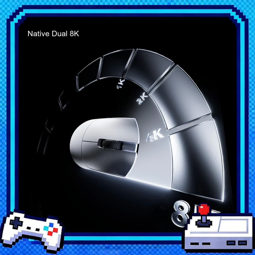 VGN Falcon 3 Wireless Gaming Mouse Lightweight Ergonomic Native Dual 8K Polling for PC Laptop Competitive Esports Gaming