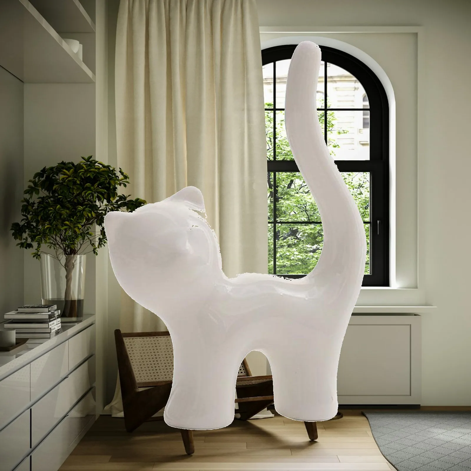 Artistic Ceramic Animal Figurine Bracelet Holder Jewelry Stand Organizer for Jewelry Storage and Gift