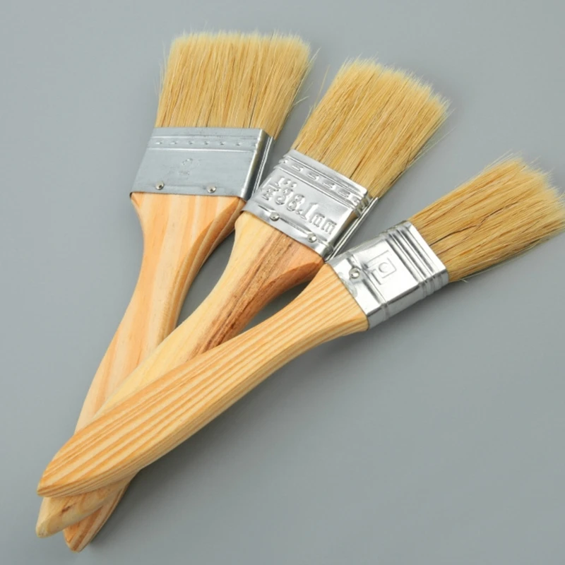 Flat Paint Brush Professional Acrylic Paint Brush Furniture Brush Cleaner for Wall Cabinet, Watercolor/Acrylic Painting