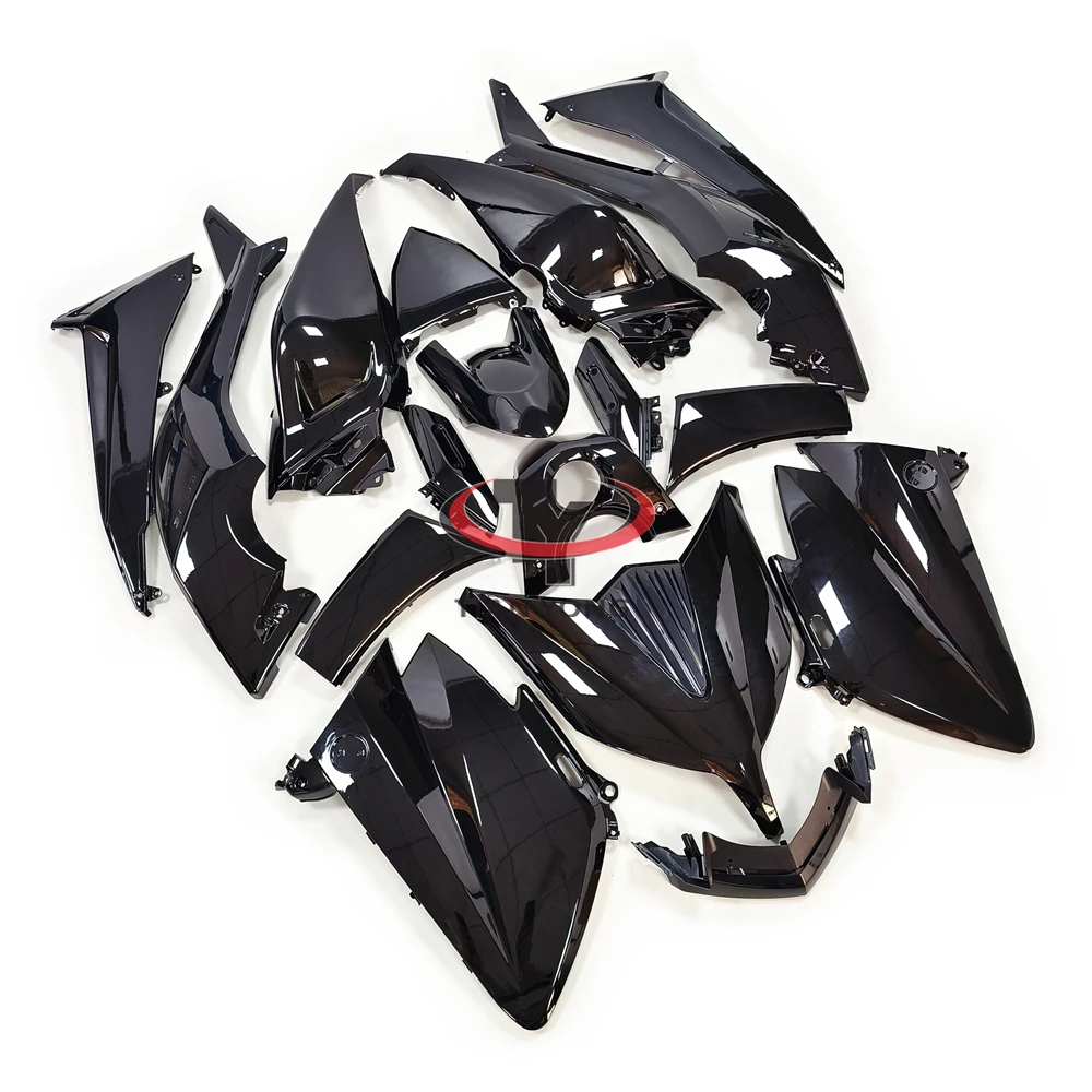 Motorcycle Full Fairing Kit For Yamaha Fit TMAX530 TMAX 530 2015 2016 Bright black Bodywork Cowling ABS Injection Components