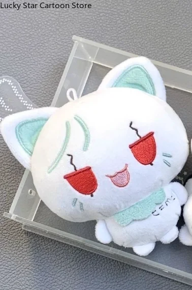 Nuevo juego de 10CM Dr.STONE Senku Ishigami Kawaii Anime dibujos animados lindo Maumet títere juguete colgante llavero mascota regalos de navidad