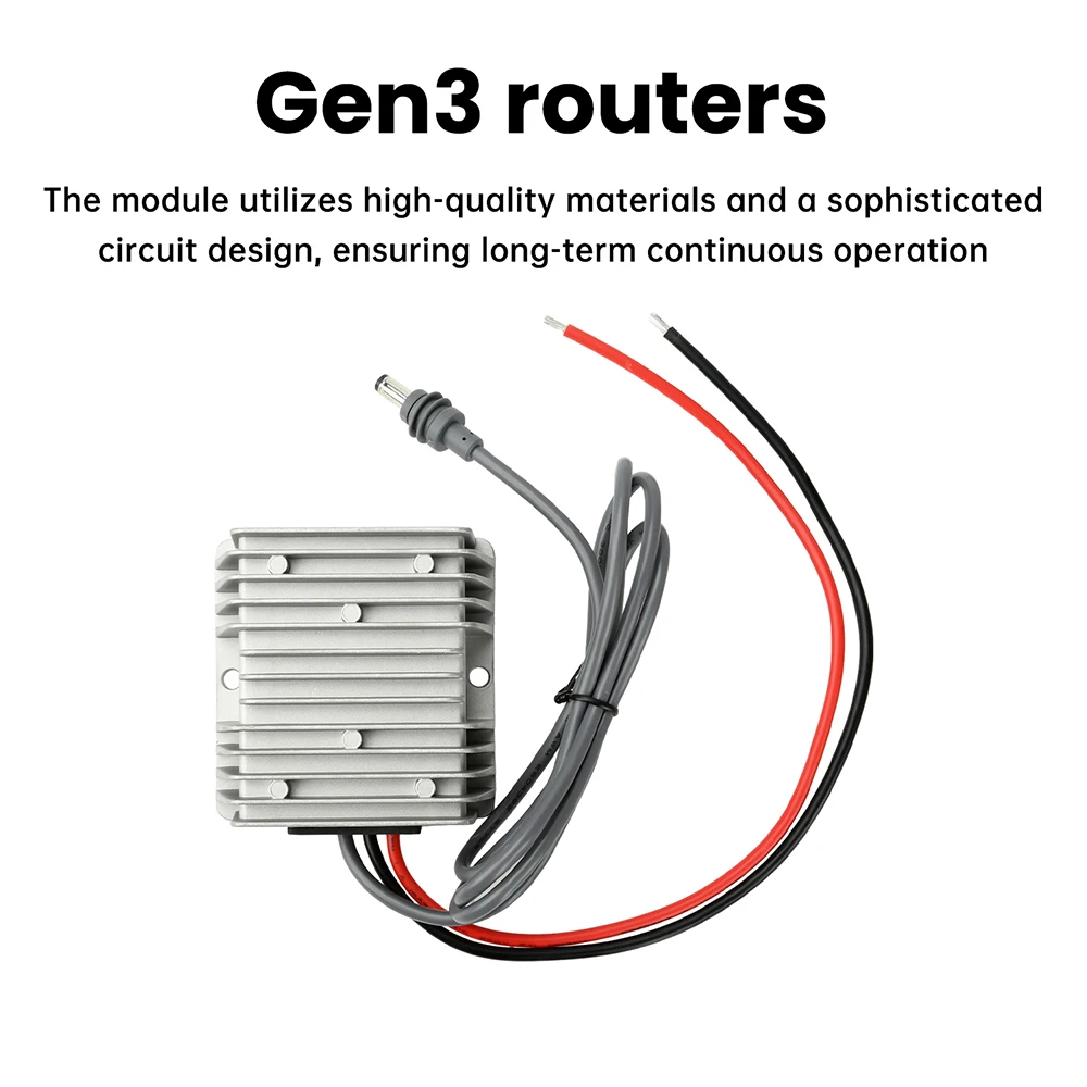 Pour Starlink Gen 3 cordon d'alimentation 12V/24V à 57V 4.5A convertisseur pour Starlink Mini routeur DC Booster adaptateur d'alimentation Booster
