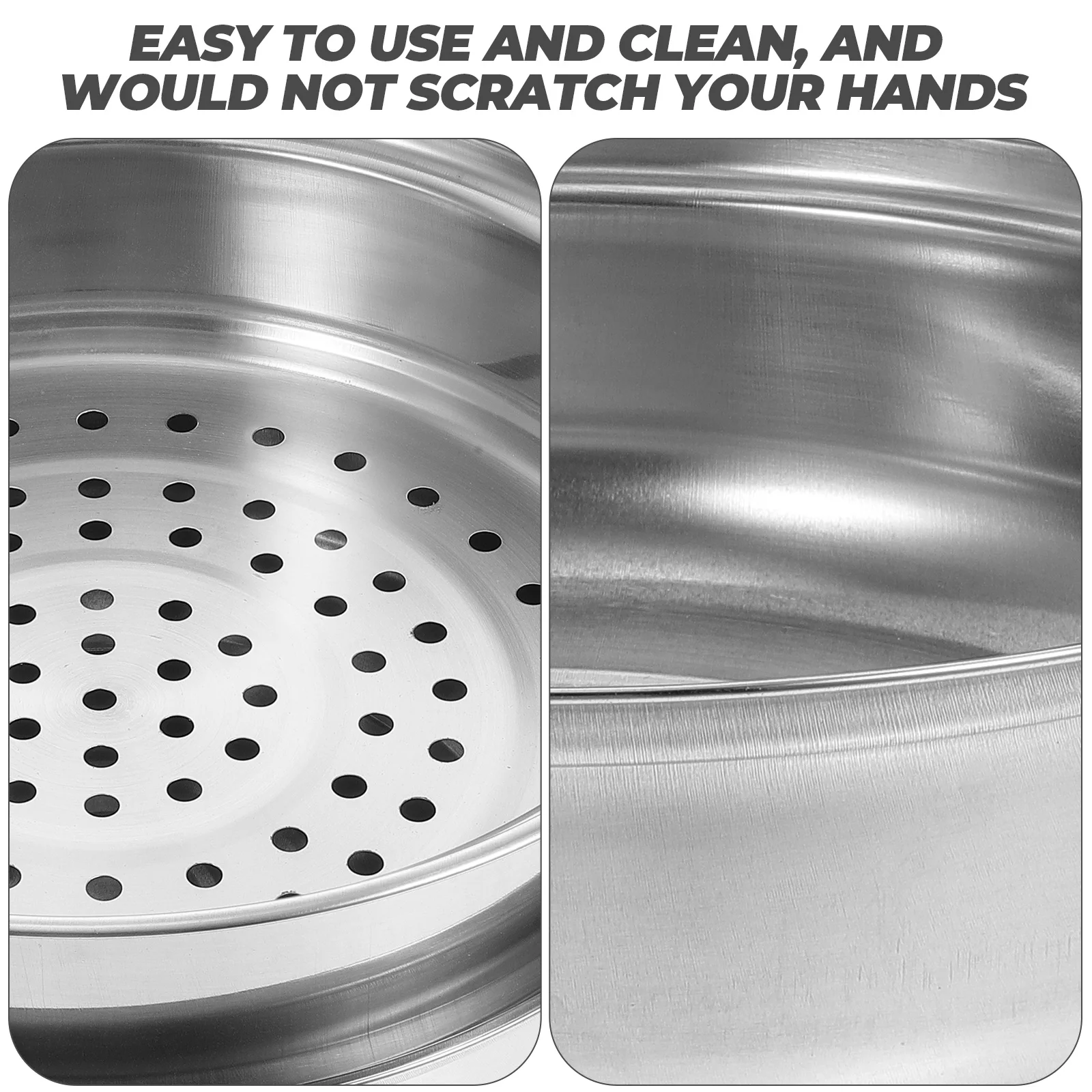 Thickened Double-layer Pot Steamer for Food Soup Stainless Steel Cookware Steaming Cooking