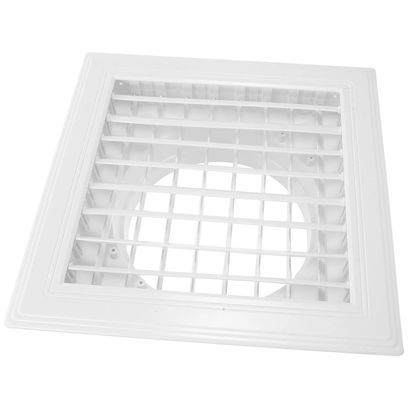 

Квадратная центральная вентиляционная решетка из АБС-пластика с двойным слоем и жалюзи для кондиционирования воздуха, для потолочной вентиляции дома и офиса