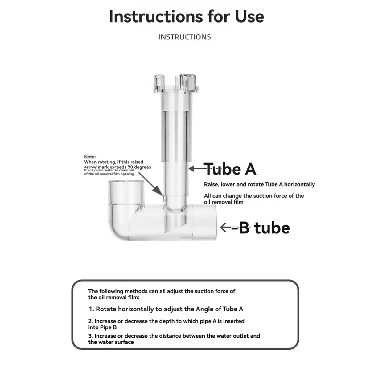 AA98 Inflow Outflow Inlet Outlet Skimmer Aquarium Zubehör Anlage Tank Rohr Fisch Wasser Filter Fischglas Terrarium 12mm