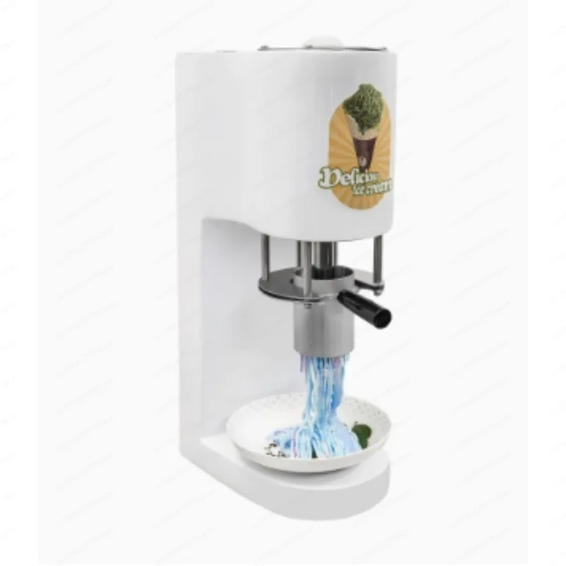 Commercial Spaghetti Ice Cream Machine Noodle Shape Soft Serve Ice Cream Extruder For Dessert Cafe Shop
