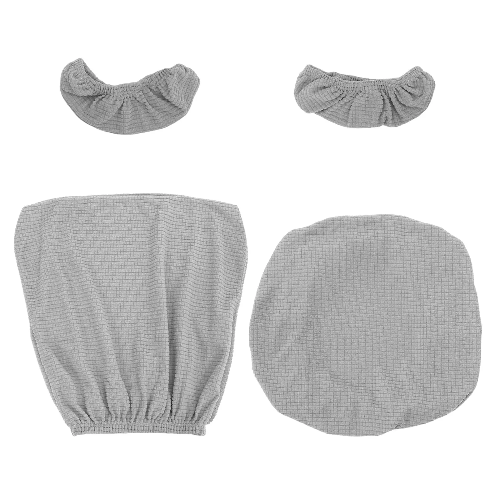 Stretch Office Chair Cover Set Nonslip Seat Backrest Armrest Protector for Gaming Ergonomic Chairs