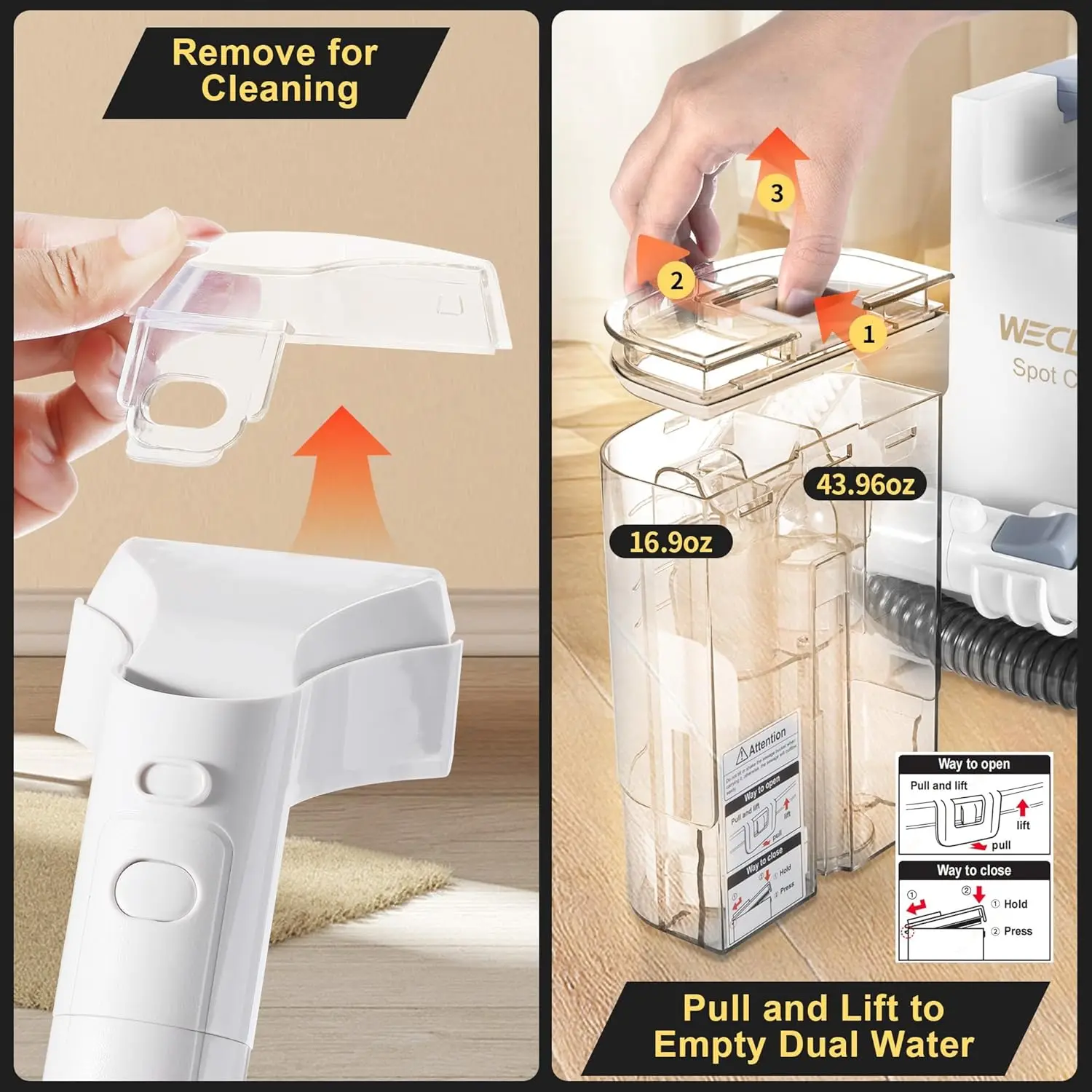 C1 Portable Extractor for Couch and Carpet Cleaner Upholstery Cleaner for Deep Cleaning